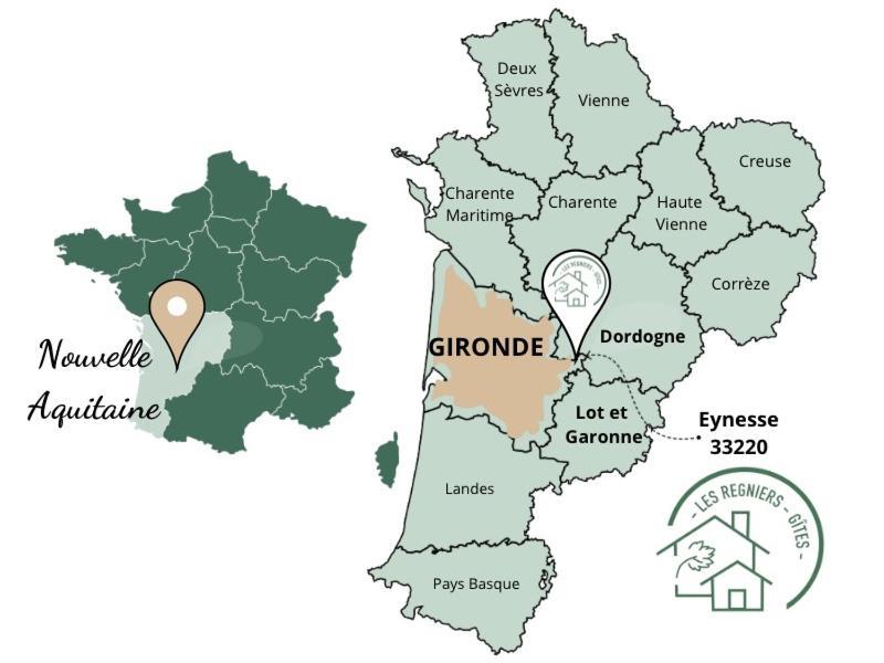 Les Regniers - 2 Gites Voisins Pour Familles Et Groupes Eynesse Dış mekan fotoğraf